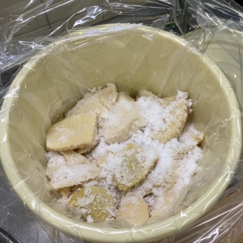 タケノコの塩漬け