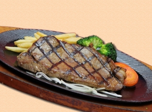 網焼きビーフステーキセット